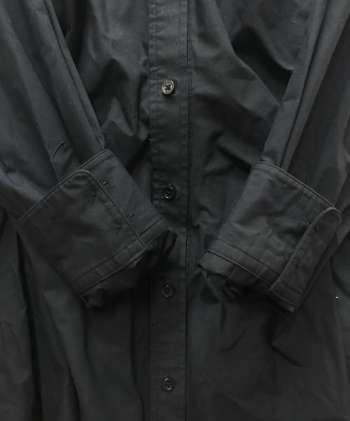ALEXANDER WANG.T（アレキサンダーワンティー）ALEXANDER WANG.T (アレキサンダーワンティー) ギャザーシャーリングシャツワンピース ブラック サイズ:2の古着・服飾アイテム