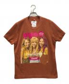 doubletダブレット）の古着「"OVO" T-SHIRT プリントTシャツ」｜ブラウン
