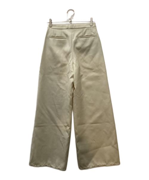 JIL SANDER（ジルサンダー）JIL SANDER (ジルサンダー) ウールワイドスラックス ホワイト サイズ:32の古着・服飾アイテム