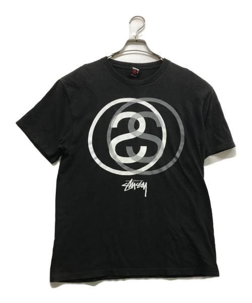 stussy（ステューシー）stussy (ステューシー) 00s リンクサークル プリントTシャツ ブラック サイズ:Mの古着・服飾アイテム