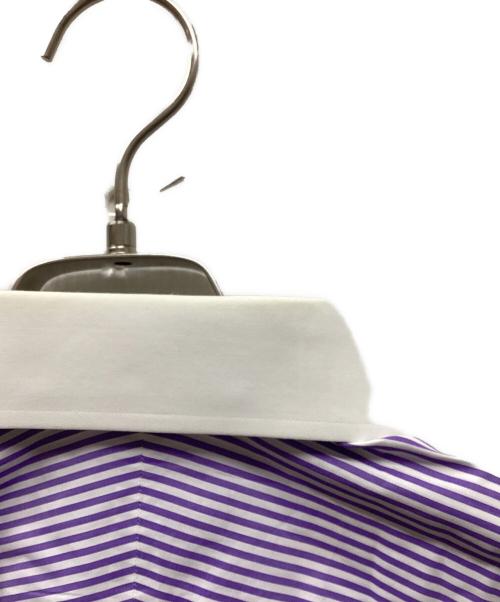 RALPH LAUREN Purple Label（ラルフ ローレン パープル レーベル）RALPH LAUREN PURPLE LABEL (ラルフ ローレン パープル レーベル) ストライプクレリックシャツ パープル サイズ:下記参照の古着・服飾アイテム