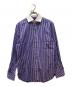 RALPH LAUREN PURPLE LABEL（ラルフ ローレン パープル レーベル）の古着「ストライプクレリックシャツ」｜ブルー×ホワイト