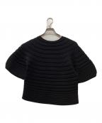 PLEATS PLEASEプリーツプリーズ）の古着「MUSHROOM KNIT Top」｜ブラック