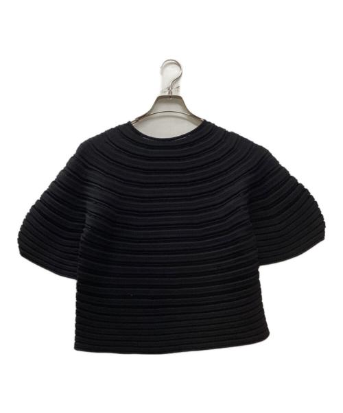 PLEATS PLEASE（プリーツプリーズ）PLEATS PLEASE (プリーツプリーズ) MUSHROOM KNIT Top ブラック サイズ:下記参照の古着・服飾アイテム