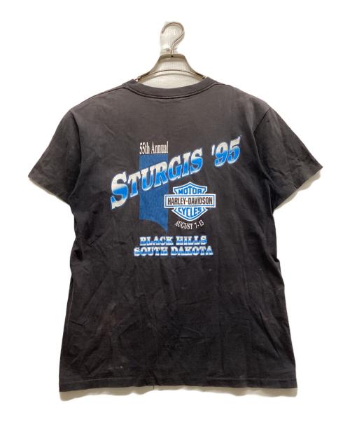 HARLEY-DAVIDSON（ハーレーダビッドソン）HARLEY-DAVIDSON (ハーレーダビッドソン) 90s ラシュモア山の彫像プリントTシャツ グレー サイズ:Mの古着・服飾アイテム