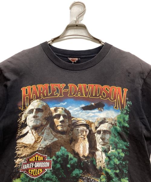 HARLEY-DAVIDSON（ハーレーダビッドソン）HARLEY-DAVIDSON (ハーレーダビッドソン) 90s ラシュモア山の彫像プリントTシャツ グレー サイズ:Mの古着・服飾アイテム