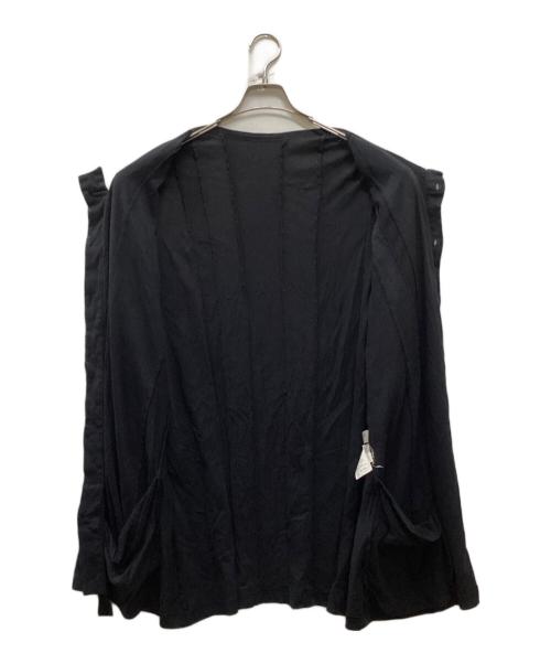 Yohji Yamamoto pour homme（ヨウジヤマモト プールオム）Yohji Yamamoto pour homme (ヨウジヤマモト プールオム) 16SS デザインシャツ ブラック サイズ:3の古着・服飾アイテム