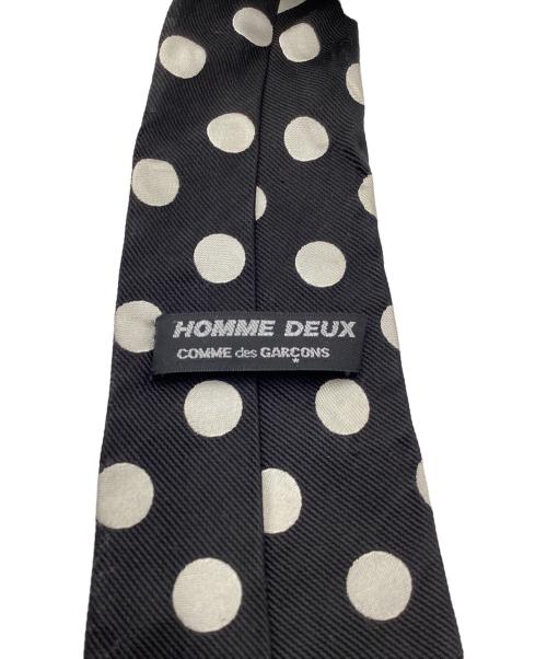 COMME des GARCONS HOMME DEUX（コムデギャルソン オム ドゥ）COMME des GARCONS HOMME DEUX (コムデギャルソン オム ドゥ) ドットレジメンタルスイッチタイ ブラック×シルバー サイズ:下記参照の古着・服飾アイテム