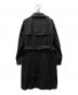 BURBERRY (バーバリー) レザーパイピングトレンチコート ブラック サイズ:38：12000円