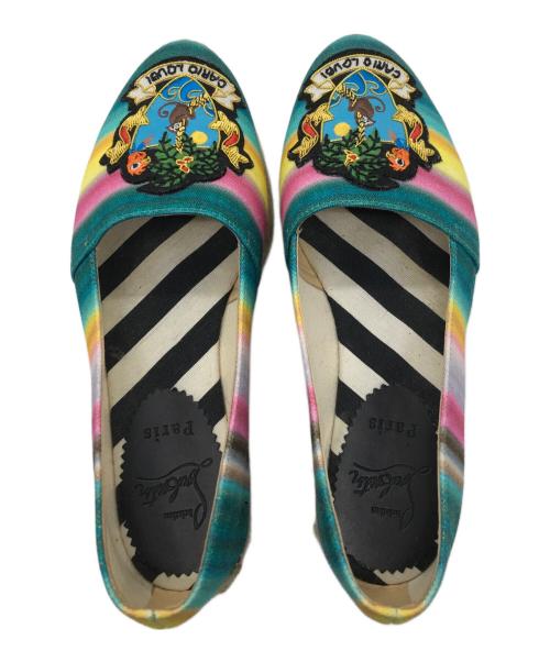 Christian Louboutin（クリスチャン・ルブタン）Christian Louboutin (クリスチャン・ルブタン) エスパドリーユ マルチカラー サイズ:36の古着・服飾アイテム