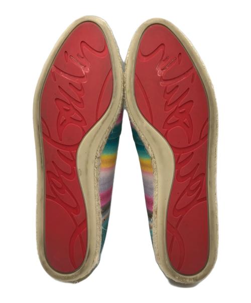 Christian Louboutin（クリスチャン・ルブタン）Christian Louboutin (クリスチャン・ルブタン) エスパドリーユ マルチカラー サイズ:36の古着・服飾アイテム
