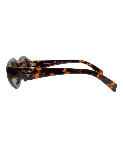 PRADA（プラダ）PRADA (プラダ) シンボルロゴキャットアイサングラス ブラウン サイズ:56□15の古着・服飾アイテム