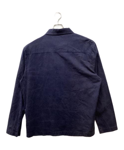 ANOTHER ASPECT（アナザーアスペクト）ANOTHER ASPECT (アナザーアスペクト) シルクネップL/Sシャツ ネイビー サイズ:XLの古着・服飾アイテム