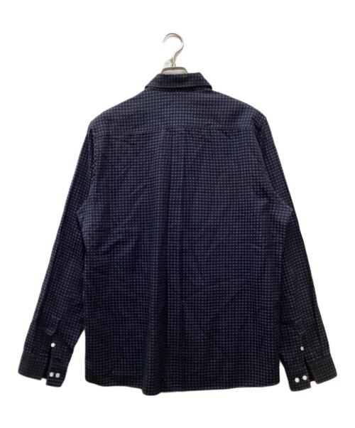 ANOTHER ASPECT（アナザーアスペクト）ANOTHER ASPECT (アナザーアスペクト) チェックL/Sシャツ ネイビー サイズ:XLの古着・服飾アイテム