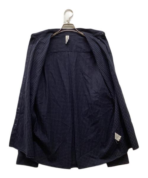 ANOTHER ASPECT（アナザーアスペクト）ANOTHER ASPECT (アナザーアスペクト) チェックL/Sシャツ ネイビー サイズ:XLの古着・服飾アイテム