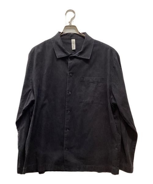 ANOTHER ASPECT（アナザーアスペクト）ANOTHER ASPECT (アナザーアスペクト) シルクネップL/Sシャツ ネイビー サイズ:XLの古着・服飾アイテム