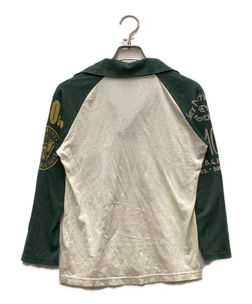 Hysteric Glamour（ヒステリックグラマー）Hysteric Glamour (ヒステリックグラマー) RAMONES (ラモーンズ) プリントラグランポロシャツ ホワイト サイズ:FREEの古着・服飾アイテム