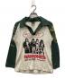 Hysteric Glamour（ヒステリックグラマー）の古着「プリントラグランポロシャツ」｜ホワイト