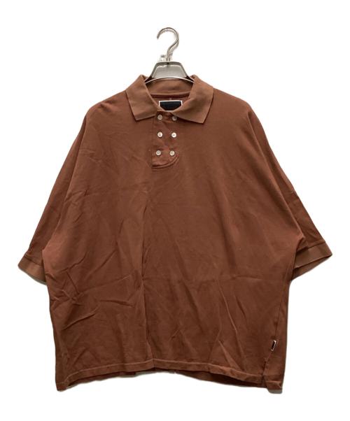 PHINGERIN（フィンガリン）PHINGERIN (フィンガリン) DOUBLE POLO ブラウン サイズ:Lの古着・服飾アイテム