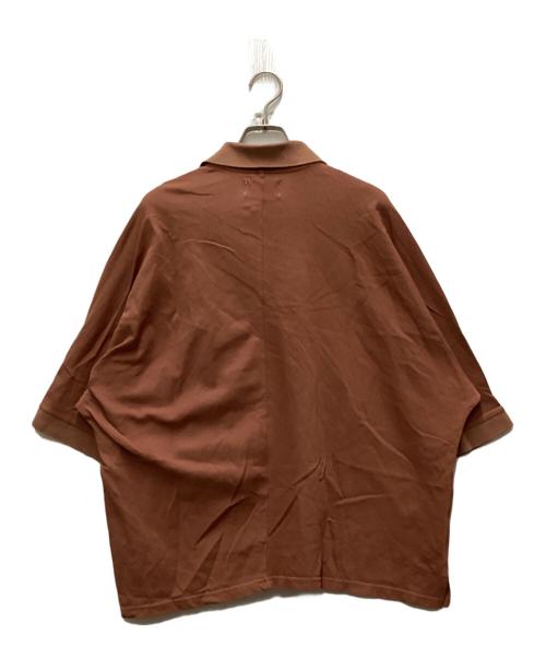 PHINGERIN（フィンガリン）PHINGERIN (フィンガリン) DOUBLE POLO ブラウン サイズ:Lの古着・服飾アイテム