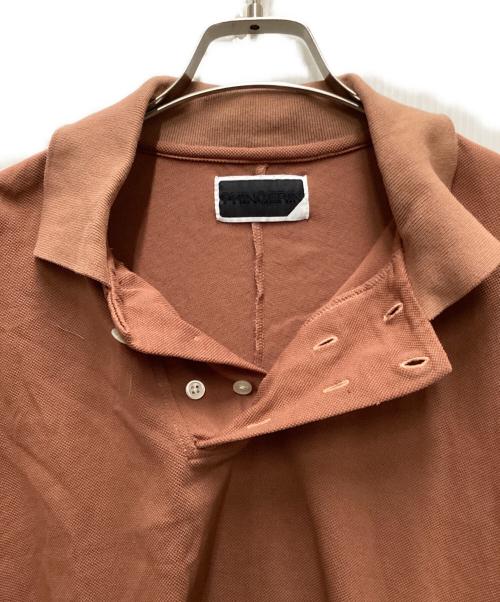 PHINGERIN（フィンガリン）PHINGERIN (フィンガリン) DOUBLE POLO ブラウン サイズ:Lの古着・服飾アイテム