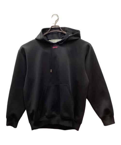 OFFWHITE（オフホワイト）OFFWHITE (オフホワイト) ロゴフーディー ブラック サイズ:40の古着・服飾アイテム