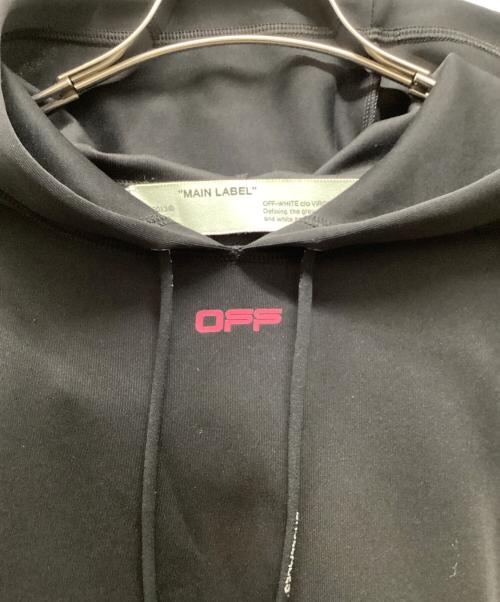 OFFWHITE（オフホワイト）OFFWHITE (オフホワイト) ロゴフーディー ブラック サイズ:40の古着・服飾アイテム
