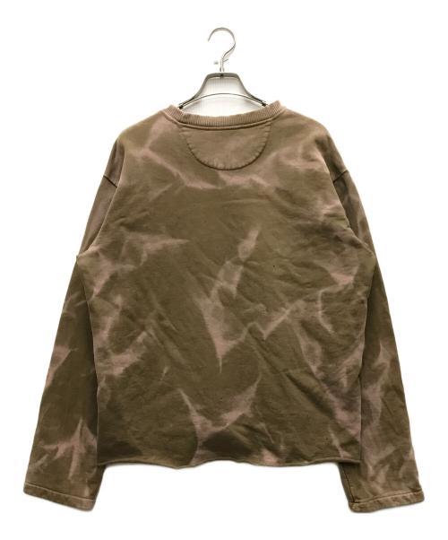 Acne studios（アクネ ストゥディオズ）ACNE STUDIOS (アクネ ストゥディオズ) ブリーチデザインロゴスウェット ブラウン サイズ:XSの古着・服飾アイテム