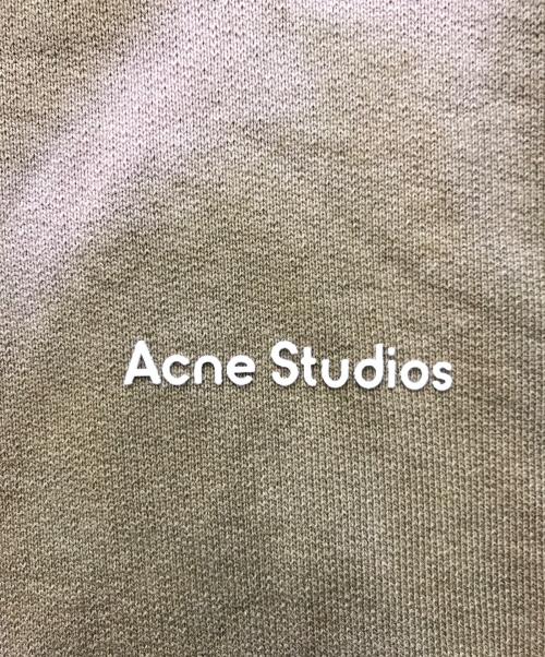 Acne studios（アクネ ストゥディオズ）Acne studios (アクネ ストゥディオズ) ブリーチデザインロゴスウェット ブラウン サイズ:XSの古着・服飾アイテム