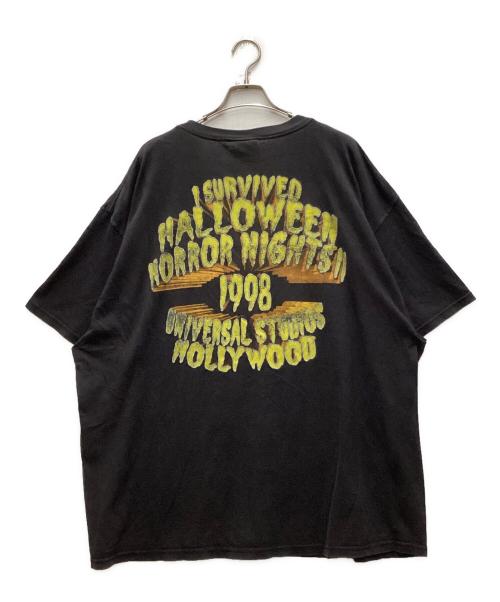 Halloween Horror Night（ハロウィーン・ホラー・ナイト）Halloween Horror Night (ハロウィーン・ホラー・ナイト) 90`sホラーナイトTee ブラック サイズ:XXLの古着・服飾アイテム