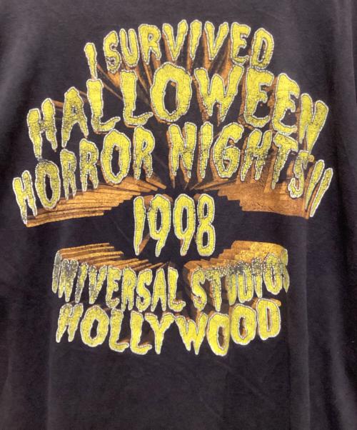 Halloween Horror Night（ハロウィーン・ホラー・ナイト）Halloween Horror Night (ハロウィーン・ホラー・ナイト) 90`sホラーナイトTee ブラック サイズ:XXLの古着・服飾アイテム