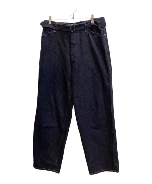 COMOLI（コモリ）COMOLI (コモリ) 24SS DENIM BELTED PANTS インディゴ サイズ:3の古着・服飾アイテム