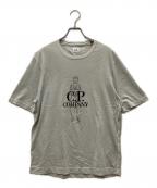 C.P COMPANYシーピーカンパニー）の古着「25SS刺繍ロゴTシャツ」｜グレー