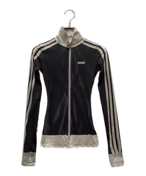 adidas（アディダス）adidas (アディダス) AVAVAV (アヴァヴァヴ) Baselayer Double Layered Neck Jacket グレー サイズ:XSの古着・服飾アイテム