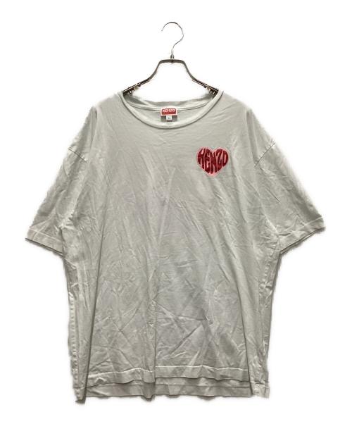 KENZO（ケンゾー）KENZO (ケンゾー) ハートロゴTシャツ ホワイト サイズ:XLの古着・服飾アイテム