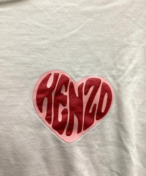 KENZO（ケンゾー）KENZO (ケンゾー) ハートロゴTシャツ ホワイト サイズ:XLの古着・服飾アイテム