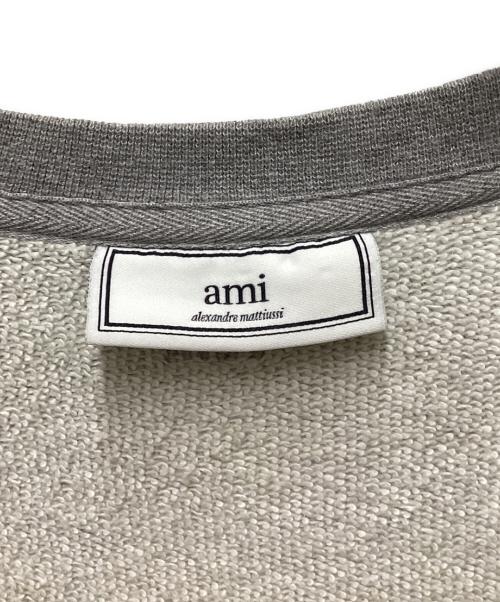 ami（アミ）ami (アミ) SMILEY SWEATSHIRT グレー サイズ:Lの古着・服飾アイテム