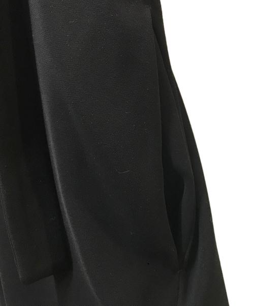 ENFOLD（エンフォルド）ENFOLD (エンフォルド) ダブルサテン サロペットドレス ブラック サイズ:36の古着・服飾アイテム