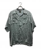 Needlesニードルズ）の古着「S/S Cowboy One-Up Shirt - TA/CU/PE Georgette」｜スカイブルー