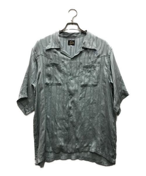 Needles（ニードルズ）Needles (ニードルズ) S/S Cowboy One-Up Shirt - TA/CU/PE Georgette スカイブルー サイズ:Sの古着・服飾アイテム