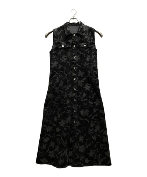 Ameri（アメリ）AMERI (アメリ) AMERI FIORE PRINT DENIM DRES グレー サイズ:Sの古着・服飾アイテム