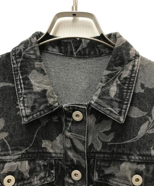 Ameri（アメリ）AMERI (アメリ) AMERI FIORE PRINT DENIM DRES グレー サイズ:Sの古着・服飾アイテム