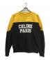 CELINE（セリーヌ）の古着「ロゴプリントバイカラースウェット」｜イエロー×ブラック