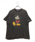 DISNEYディズニー）の古着「80-90`SミッキーTEE」｜グレー