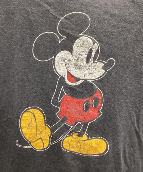 DISNEY（ディズニー）Disney (ディズニー) 80-90`SミッキーTEE グレー サイズ:Lの古着・服飾アイテム