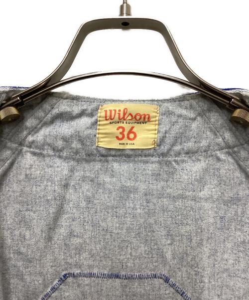 Wilson（ウィルソン）Wilson (ウィルソン) 50-60`Sウールベースボールシャツ グレー サイズ:36の古着・服飾アイテム