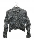 MAISON SPECIALメゾンスペシャル）の古着「Shirring Bustier Shirt」｜ネイビー