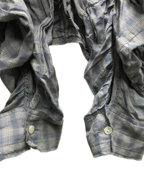 MAISON SPECIAL（メゾンスペシャル）MAISON SPECIAL (メゾンスペシャル) Shirring Bustier Shirt ネイビー サイズ:FREEの古着・服飾アイテム