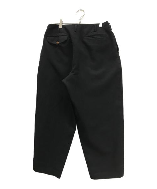 COMME des GARCONS HOMME PLUS（コムデギャルソンオムプリュス）COMME des GARCONS HOMME PLUS (コムデギャルソンオムプリュス) ポリ縮絨ワイド2タックスラックス ブラック サイズ:Sの古着・服飾アイテム