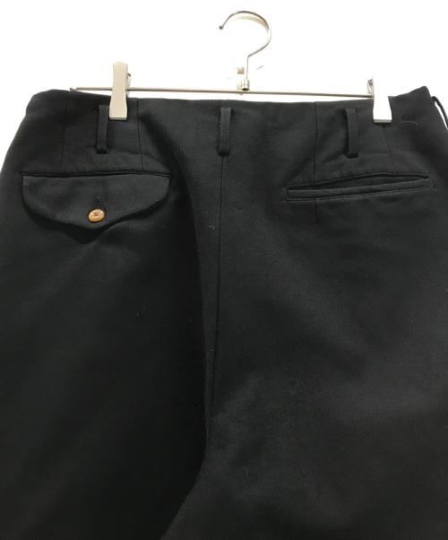 COMME des GARCONS HOMME PLUS（コムデギャルソンオムプリュス）COMME des GARCONS HOMME PLUS (コムデギャルソンオムプリュス) ポリ縮絨ワイド2タックスラックス ブラック サイズ:Sの古着・服飾アイテム